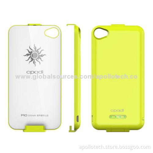 Specialized Battery Covers for iPhone 4/4S, with 2,200mAh Real Capacity and A-grade Polymer Battery